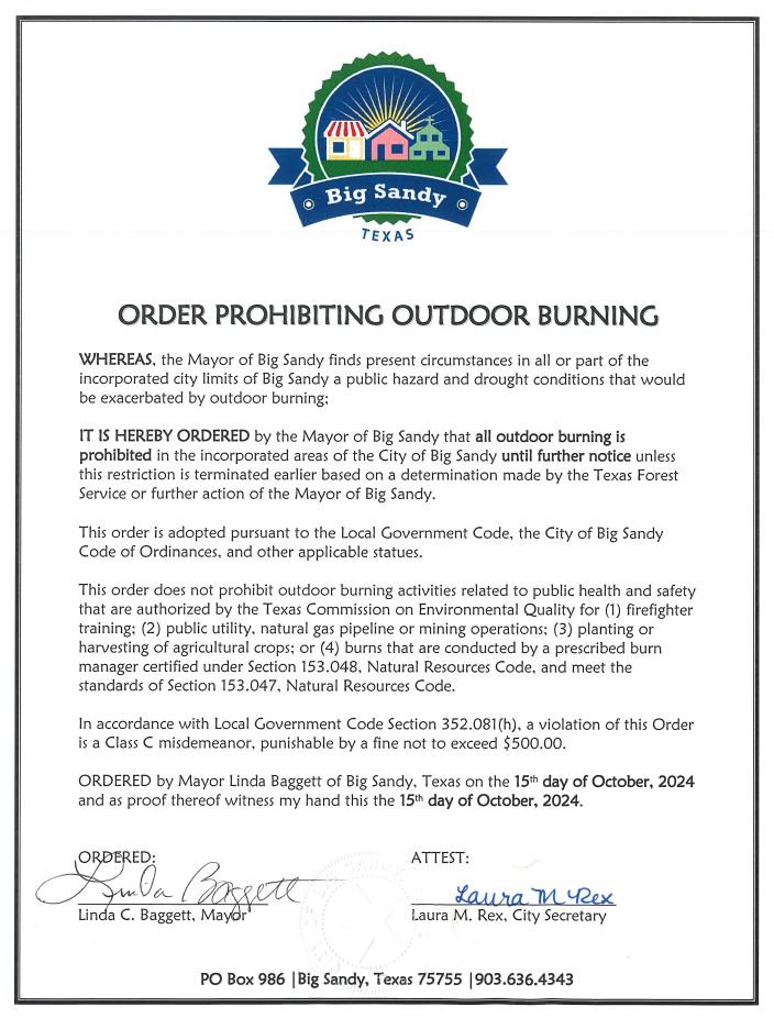 City of Big Sandy, Texas